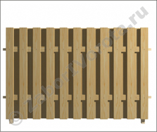 Забор деревянный штакетник №7 h=1,8 м